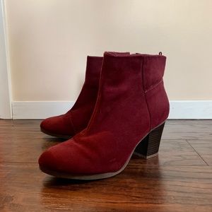 Maroon Booties